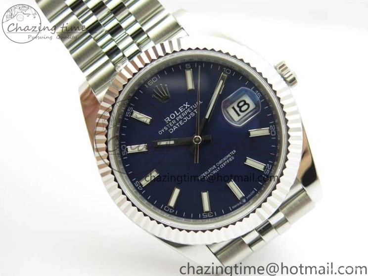 Best AAA Replica Sites Bracelet Best 1:1 41 Marker ZF 2438 Steel 126334 Blue Dial A 904L Stick Edition on Jubilee DateJust Compact 1217